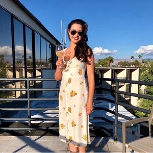 Reformation Frankfort Tie Bodice dress  size 8